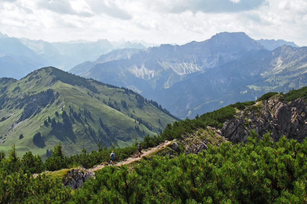 Rolling mountains and nature setting representing a natural environment